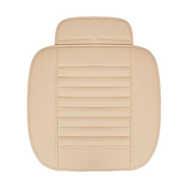 

car seat covers cover summer breathable pu leather cushion front chair pad beige