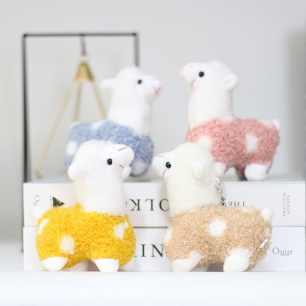 

cute plush toy small alpaca pendant wedding throw lamb doll