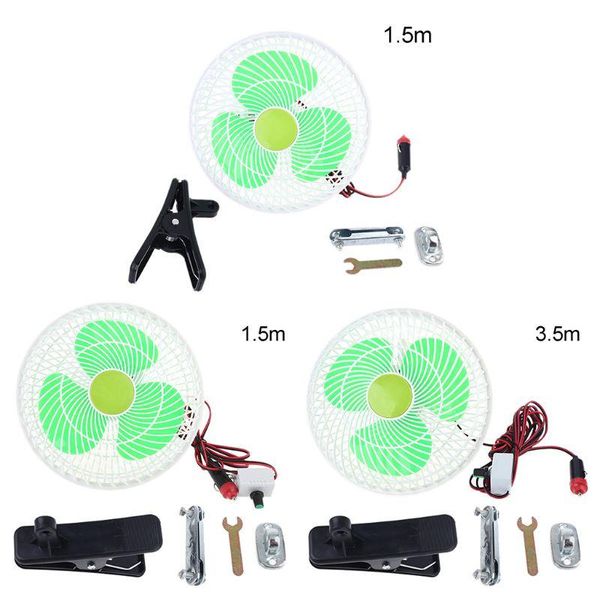 

car stepless speed air cooling fan strong wind automobile vehicle oscillating swing clip electric fans