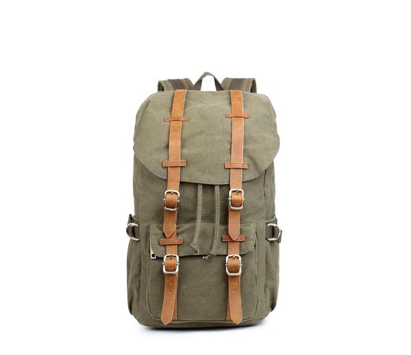 

backpack outdoor hiking vintage waterproof canvas leather notebook duffel