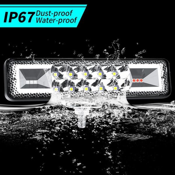 

working light 2pcs 12v-60v 48w 6000k car truck off-road atv suv strobe flash work lamp led bar trailer 2021