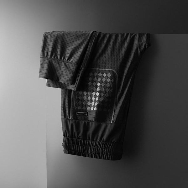 

men's pants 2021 spring and summer casual fashion mid-waist small-foot sports, Black