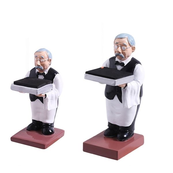 

old butler man watch stand ring glasses holder storage table 211105, Black