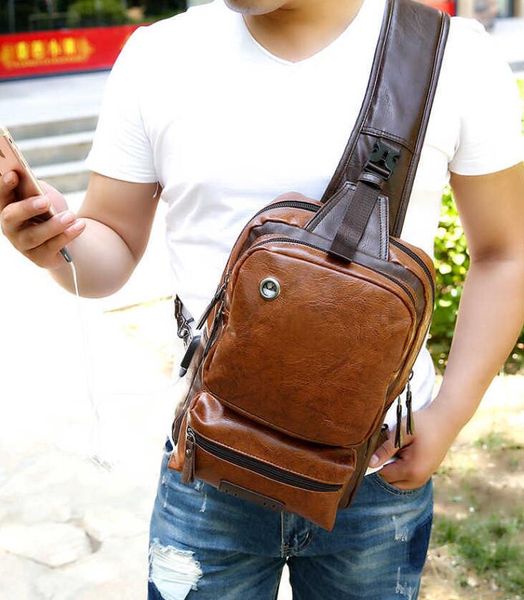 

cross-border motorcycle riding chest bag, trendy shoulder bag