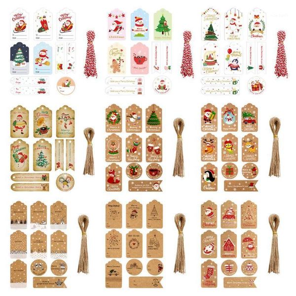 

christmas decorations brown kraft gift s diy painted hang with string party packaging listing for birthday wedding year