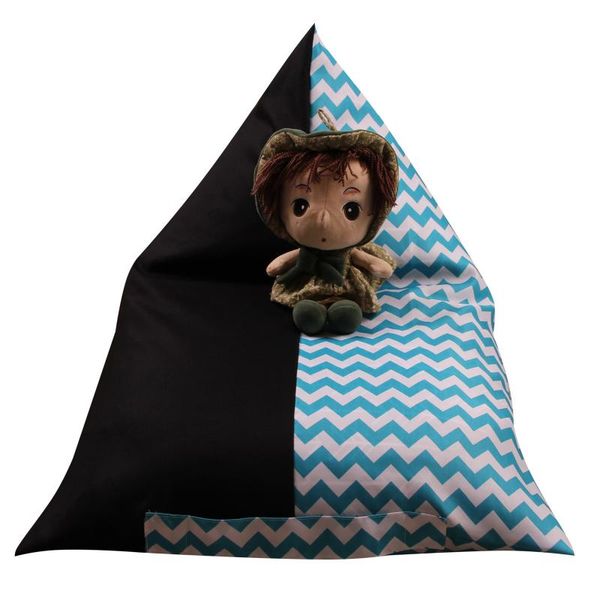 

storage bags animal plush toy kids stuffable toys capacity bag soft pouch stripe fabric canvas mat chair