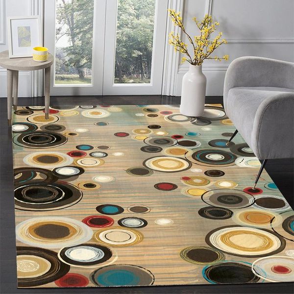 

carpets fashion modern abstract retro color circle bedroom door living room sofa rug kitchen non-slip floor mat coffee shop carpet