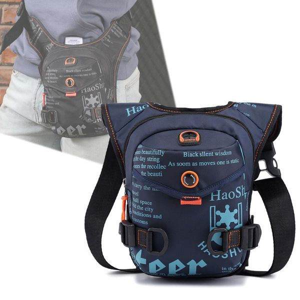 

men waterproof nylon drop leg-bag thigh hip bum beltleg fanny pack boys waist travel riding motorcycle crossbody shoulder bags