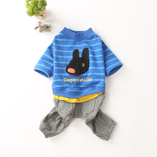 

dog autumn winter cotton elastic pet four leg clothing