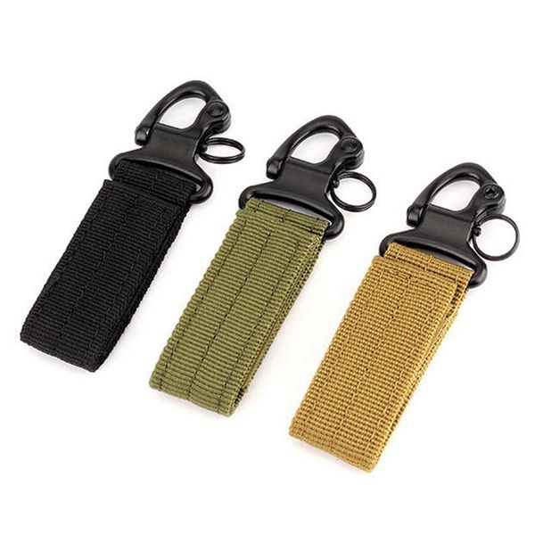 

enhanced eagle-gripper buckle with keychain for outdoor belts fine workmanship material quick delivery waist support, Black;gray
