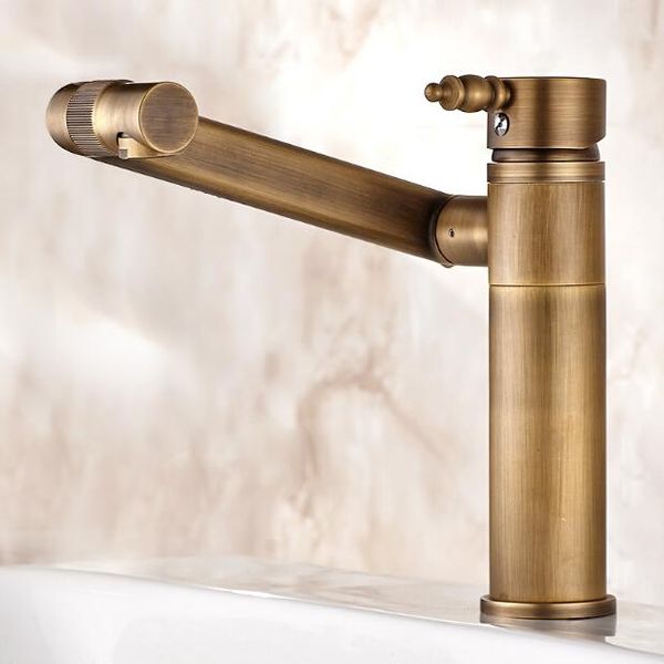 

bathroom sink faucets solid brass basin faucet antique swival retro style mixer tap deck mounted water
