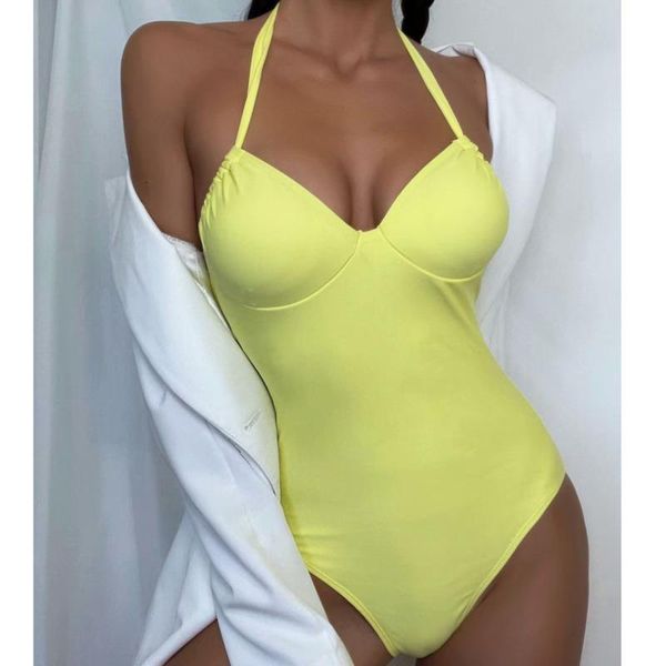 

two-piece suits fluorescence one-piece swimsuit closed female swimwear push up body women's swimming wear bathing suit beach pool bathe
