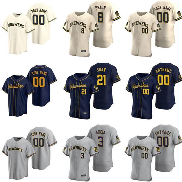 

2021 men women kids brewers jerseys 22 christian yelich josh hader woodruff lorenzo cain ryan braun brent suter arcia baseball jersey outdoo, Blue;black