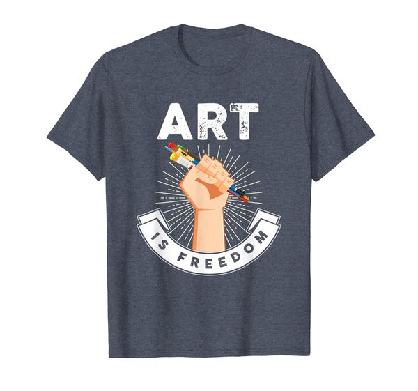 

art is om tshirt | cool tee for art teacher or student, White;black