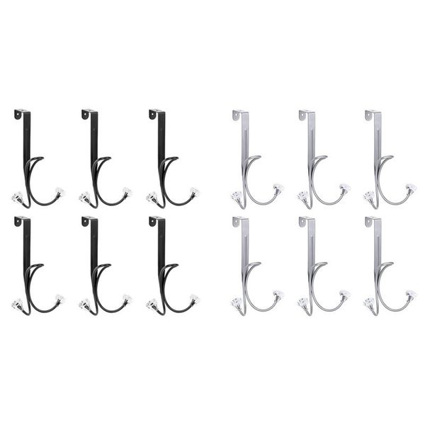 

hooks & rails over the door hook,twin hook organizer rack hangers cubicle for hanging bag backpack hat coat clothing towel