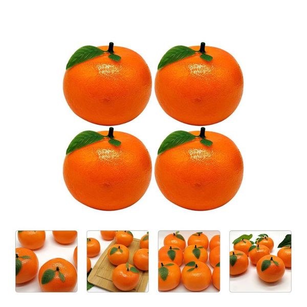 

party decoration 4 pcs artificial tangerine simulation fruit models oranges model