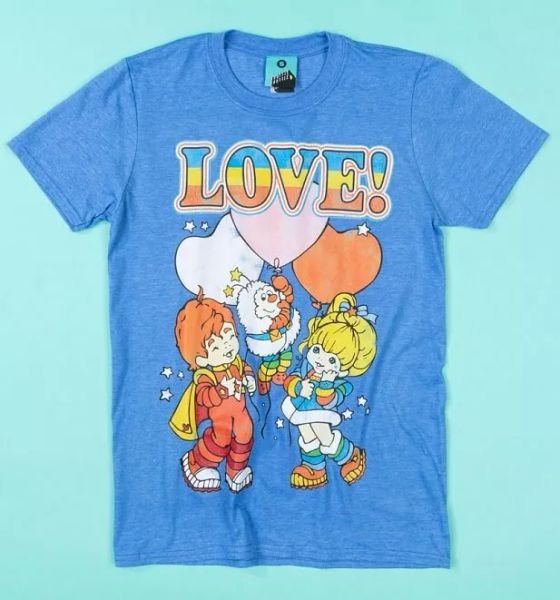

official rainbow brite love blue t-shirt, White;black