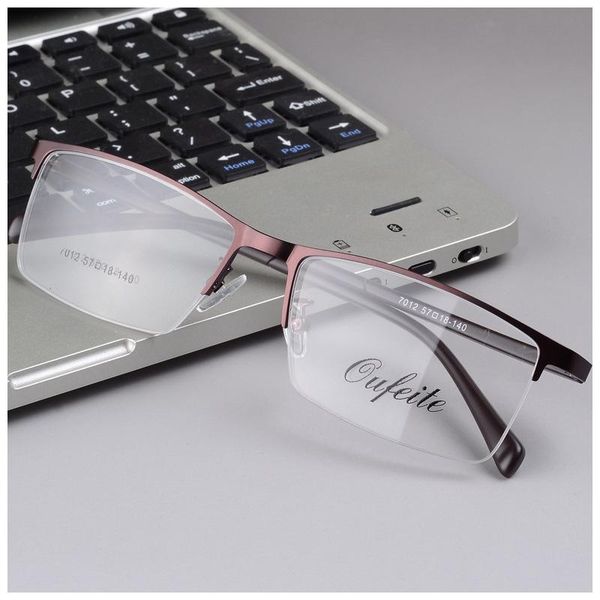 

fashion sunglasses frames glasses goggles half frame optical flat plate, Black