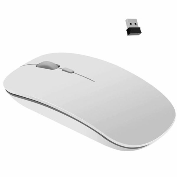 

mice usb mute wireless computer mouse 2.4g receiver super slim dual-mode for pc laptop