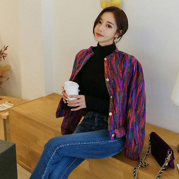 

women's jackets vicone casual slim outerwear winter color small jacket female fashion 2021, Black;brown