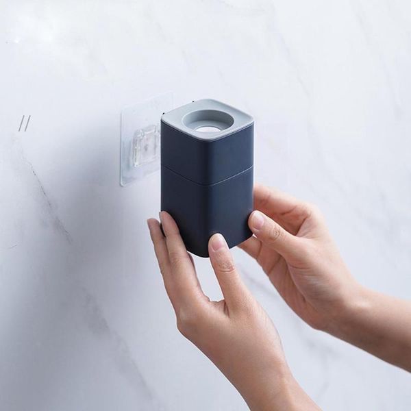 

toothbrush holders automatic toothpaste squeezer cartoon wall mount holder anti-dust dentaltube bathroom for home accessor c5m8
