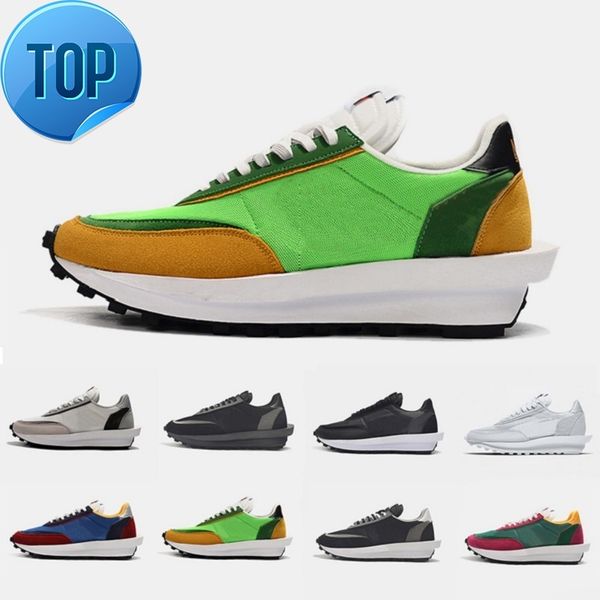 

36-45 green gusto varsity blue multi white nylon nyc pigeon x ldv waffle daybreak trainers mens running shoes women men sports sneakers 36-4
