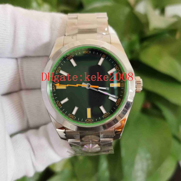 AR Maker Orologi di qualità perfetta 40mm 116400 116400GV-72400 Quadrante verde Acciaio inossidabile 904L ETA CAL.3131 Movimento meccanico automatico Orologio da uomo Orologio da polso da uomo