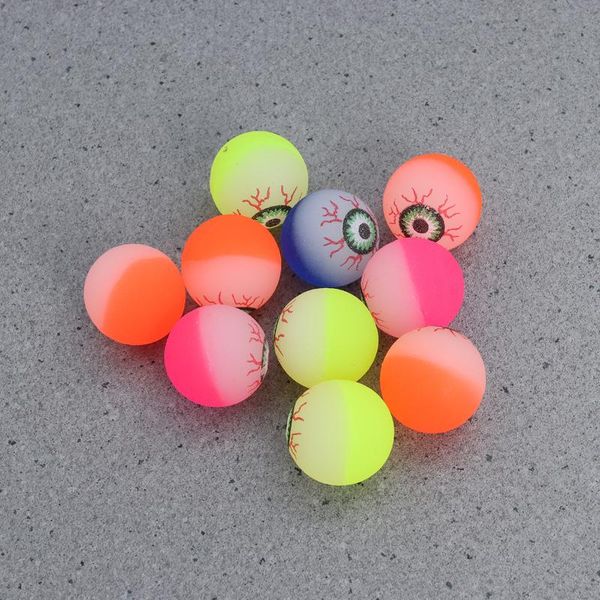 

party favor 30pcs 32mm bouncy balls scary eye supplies (random color)