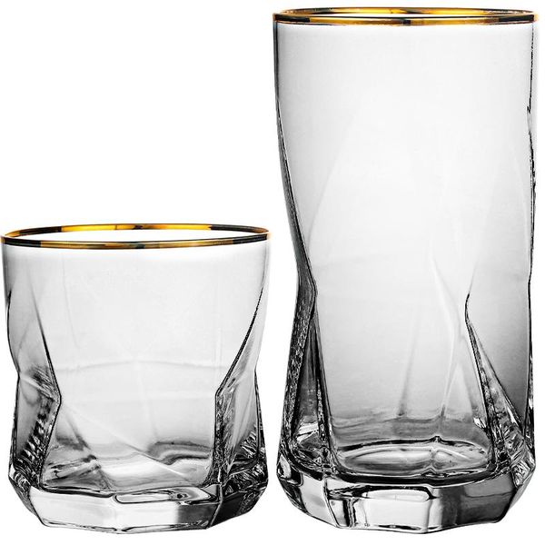

party favor nordic creative geometry glass, whisky drinking glass for water, milk, juice