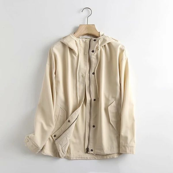 

women's jackets spring autumn female jacket fashionable wind with single hood breasted blazers solid seam loose show fine woman gje0, Black;brown