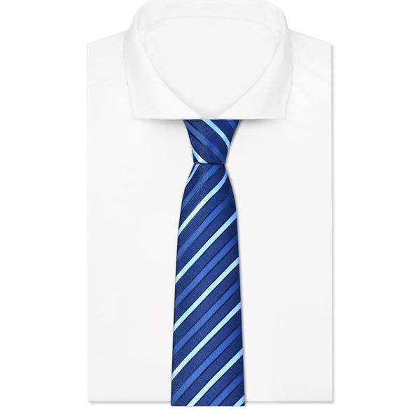 

bow ties brand 8 cm blue striped for men business wedding office dress necktie with gift box, Black;gray