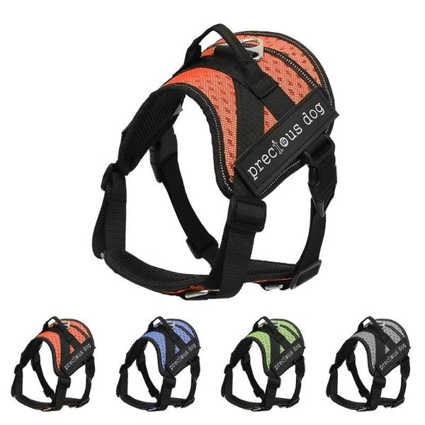 

dog collars & leashes adjustable pet harness collar halter harnesses comfortable breathable mesh walk safety vest supplies