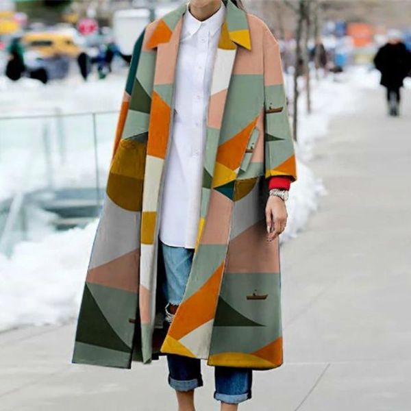 

winter printing stitching casual womens coat parka femme ladies jacket cardigan windbreaker autumn, Tan;black