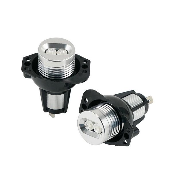 

car headlights marker angel eye led light replacement error-2pcs/kit aluminum + abs