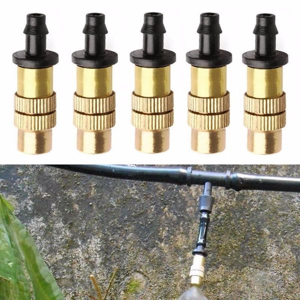 

car cleaning tools misting nozzle gardening water cooling thread brass spray sprinkler home garden 10 pcs/set s2