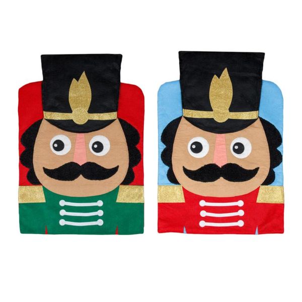 

chair covers 2pcs home restaurant christmas themed nutcracker