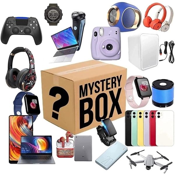 

mysteries boxes electronic, lucky boxes, mysterious random products, there is a chance to open: such as drones, smart watches, gamepads,8638