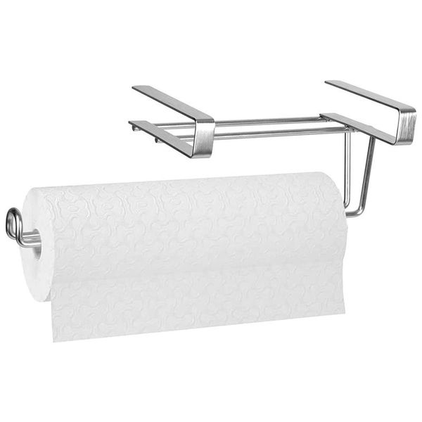 

toilet paper holders towel holder under cabinet holder, kitchen modern hanging no drilling