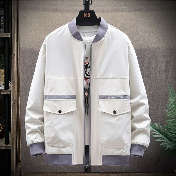 

men's jackets male cargo jacket, hip hop bomber big, turtleneck jumper for fall. zz2f, Black;brown