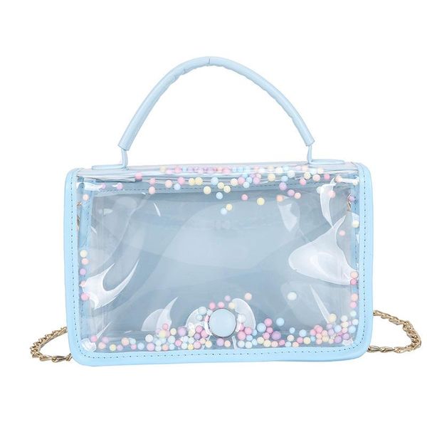 

summer female bag 2021 fashion transparent jelly korean handbag shoulder messenger clutch bags