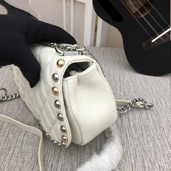 

evening bags fashion round nail single shoulder messenger lightweight everyday women's handbag bag genuine leather solid col