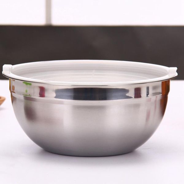 

bowls stainless steel salad bowl with lid mixing diy cake bread mixer kitchen utensil cooking tool