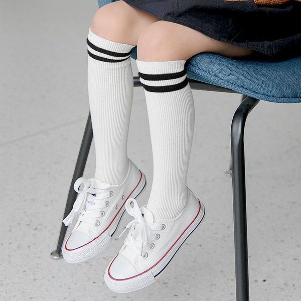 

socks 3pcs kids boys girls knee high for baby toddler children sports cotton fashion child school long accessories, Pink;yellow
