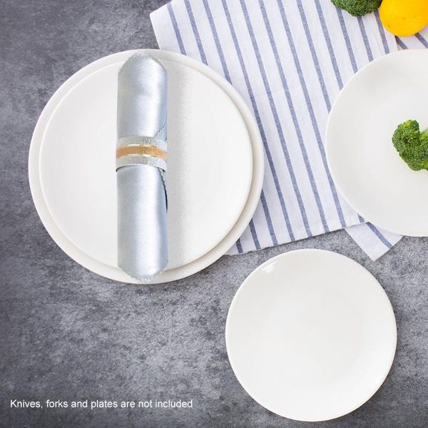 

napkin rings 4pcs table decoration gift dinner elegant modern round buckle wedding party ring home el accessories reusable iron