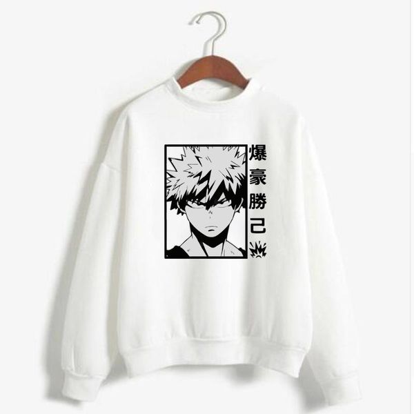 

men's hoodies & sweatshirts 2021 harajuku my hero academia men women long sleeve sweatshirt anime black hoodies clothes student couple