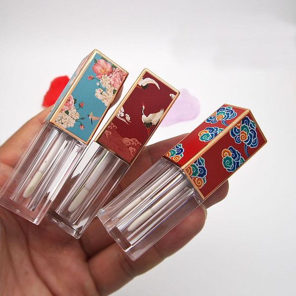 

storage bottles & jars 3.5ml 3d style lip gloss oil empty tubes with sers square eyeshadow concealer doe foot wand tube cosmetic foundat