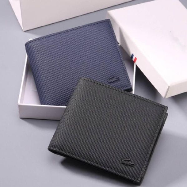

wallets men 's high-end exquisite wallet 2021 spring and summer short card holder standard fashion no zipper nylon solid, Red;black
