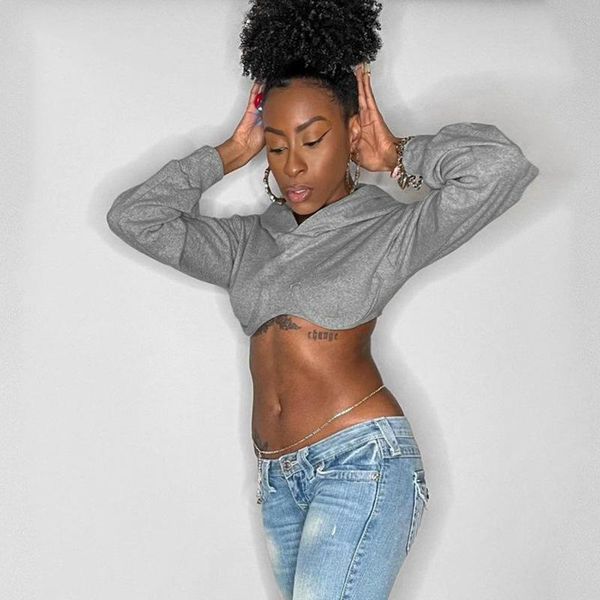 

women's hoodies & sweatshirts solid women cyber y2k indie aesthetic grunge fairy autumn winter 2021 streetwear harajuku baddie clothing, Black