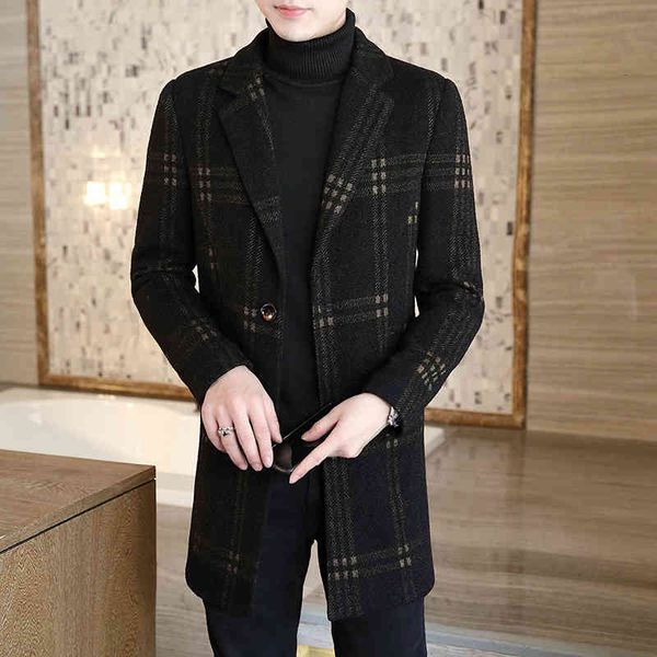

men's wool & blends warm woolen jacket, men's striped jacket with a turtleneck jna0, Black