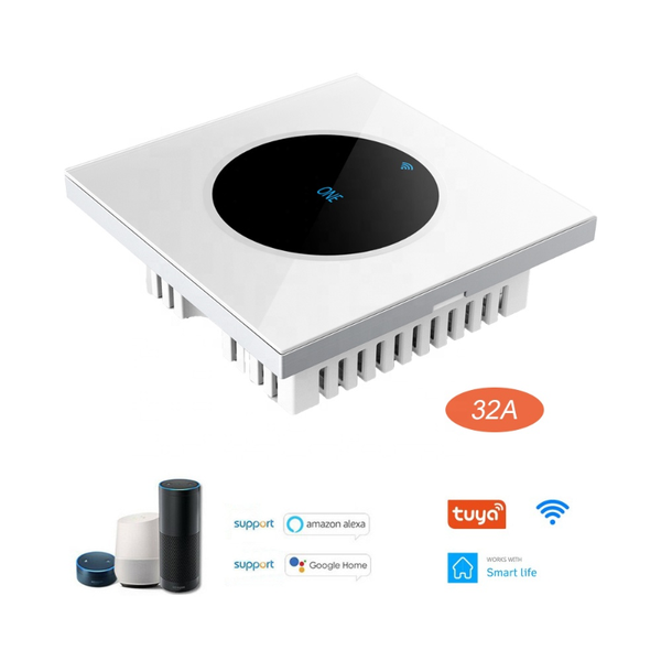 

smart home control wifi boiler switch 32a water heater switches voice remote eu uk touch panel work alexa google